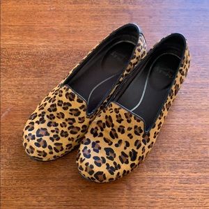 Cheetah print dansko loafers.